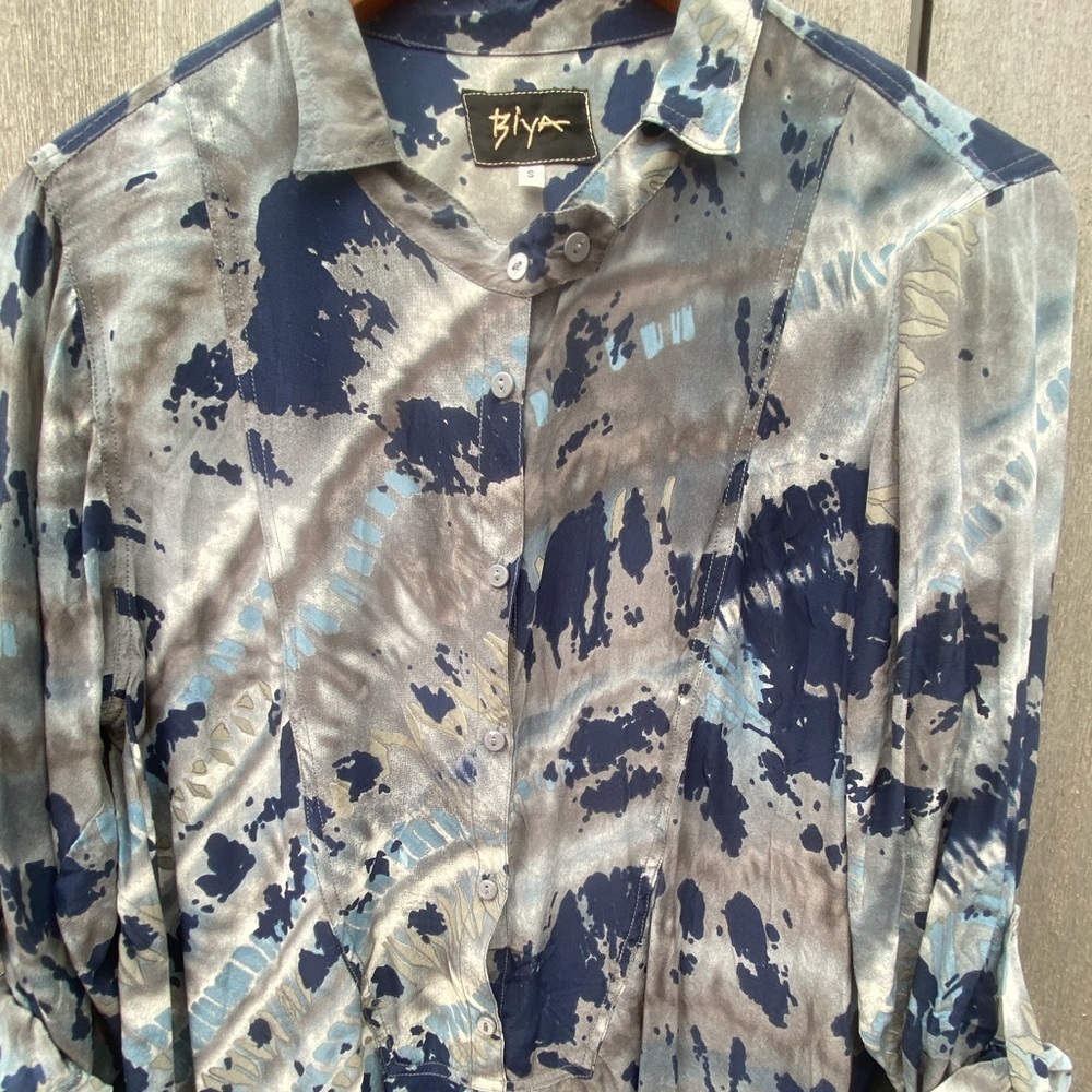 Johnny Was BIYA Silk Blouse - Picture 2 of 8